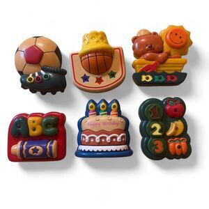 VTG 1997 Jakks Pacific Fridge Magnets Lot of 6 Nostalgia Retro Kidcore Kitsch